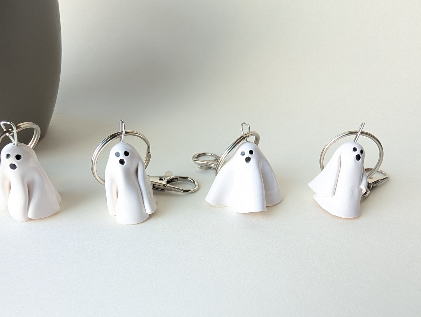 Handmade by Haz: Ghost Polymer Clay Keychains