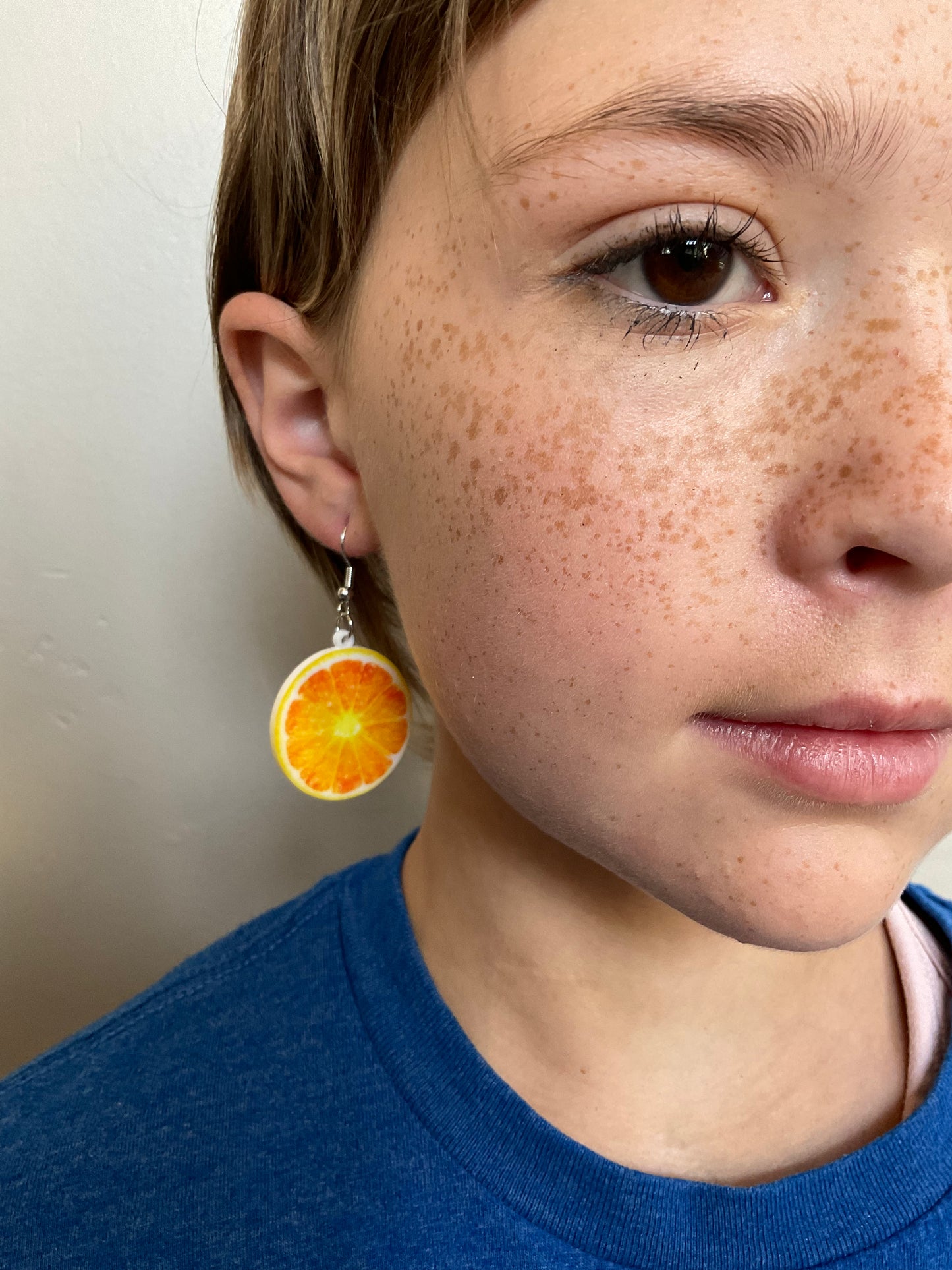 Orange Slice Dangle Earrings