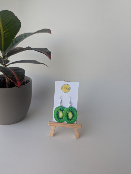Kiwi Slice Dangle Earrings